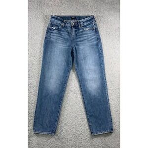 Express Low Rise Boyfriend Jeans Women 2 Medium Wash Denim